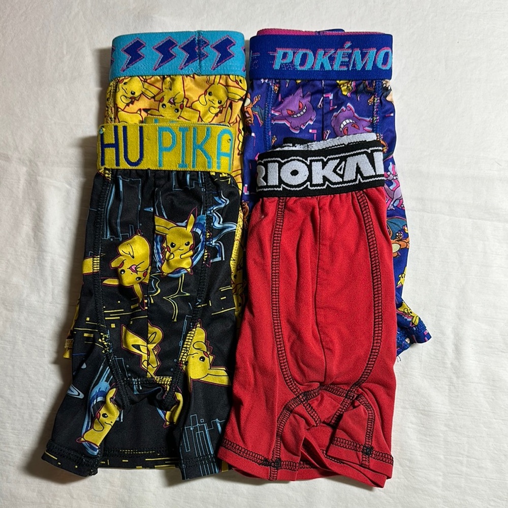 Pokemon Black and Red Athletic Bottoms